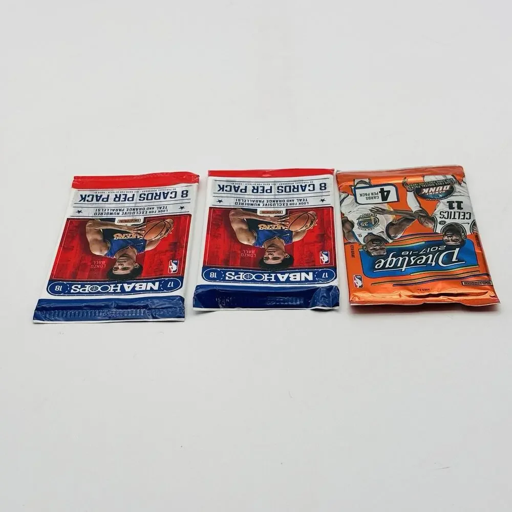 2 - 2017-18 Panini NBA Hoops Basketball Card Packs & 1 Prestige 2017 Basketball